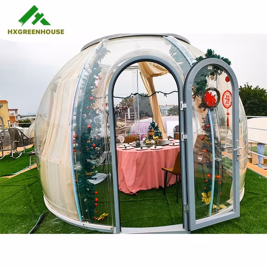 야외 측지 글램핑 정지 투명 돔 하우스