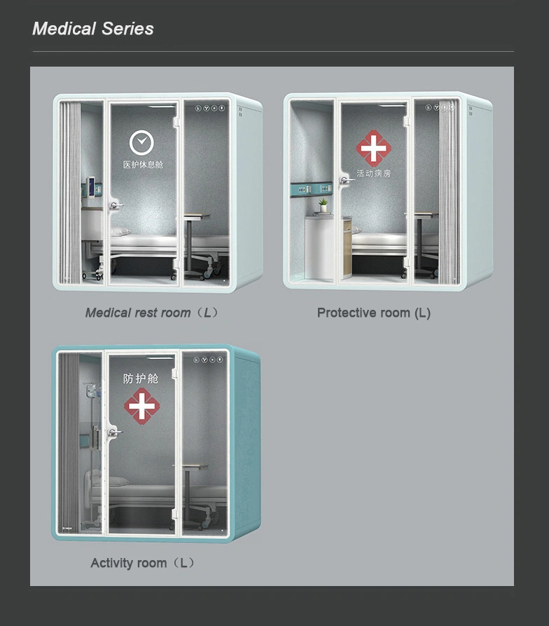 Indoor/Outdoor Soundproof Privacy Glass Office Pods